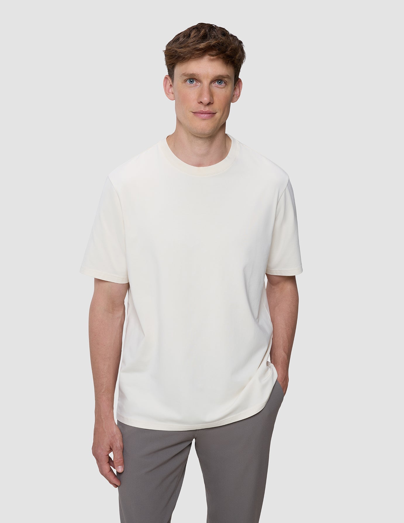 Supima T-shirt Box Fit Off White